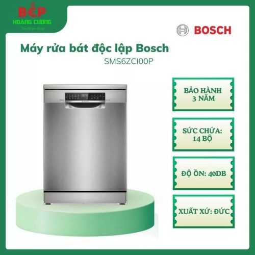 Máy rửa bát Bosch SMS6ZCI00P 14 bộ Serie 6