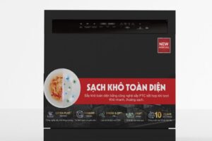Máy rửa bát Kocher X10PRO 2 anh thuc te may rua bat kocher x10pro