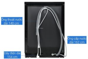 Máy rửa chén Toshiba OriginClean™ DW-15F9(B)-VN 4 day may rua chen toshiba originclean dw 15f9b vn