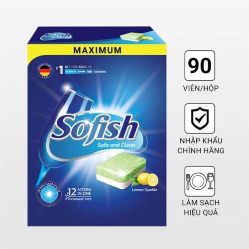 Ảnh viên rửa bát sofish Hộp 90 viên