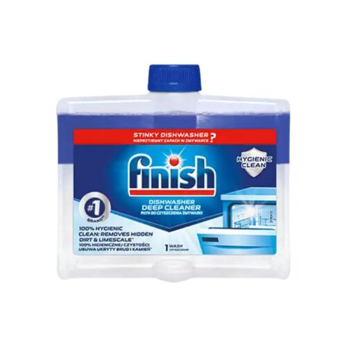 Finish – Dung dịch vệ sinh khoang máy rửa chén chai 250ml hương soda – Tẩy cặn mỡ – Giữ máy sạch như mới 5 Dung dịch vệ sinh khoang máy rửa bát Finish chai 250ml hương soda