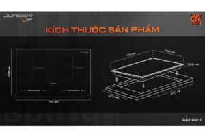 Bếp từ đôi Junger CEJ-202-II lắp âm 4 kich thuoc bep tu doi junger cej 201 ii lap am