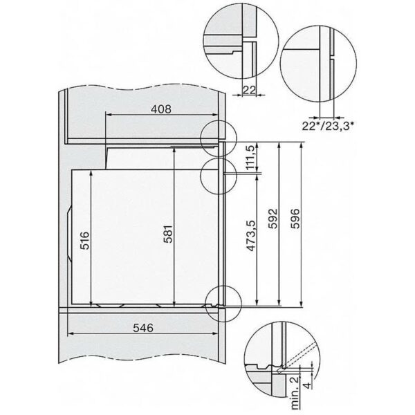 kich thuoc lo nuong nhiet phan miele h 7260 bp