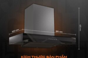 Máy hút mùi áp tường Junger HRJ-901 4 kich thuoc may hut mui ap tuong junger hrj 901 1