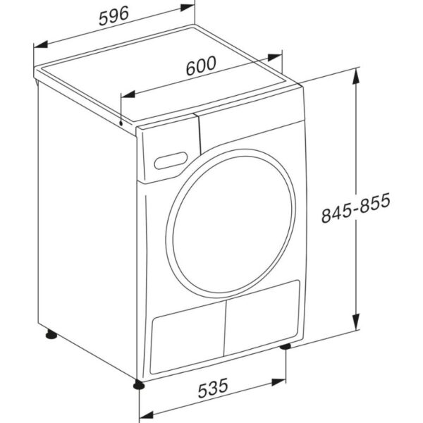 kich thuoc may say bom nhiet miele twv780wp