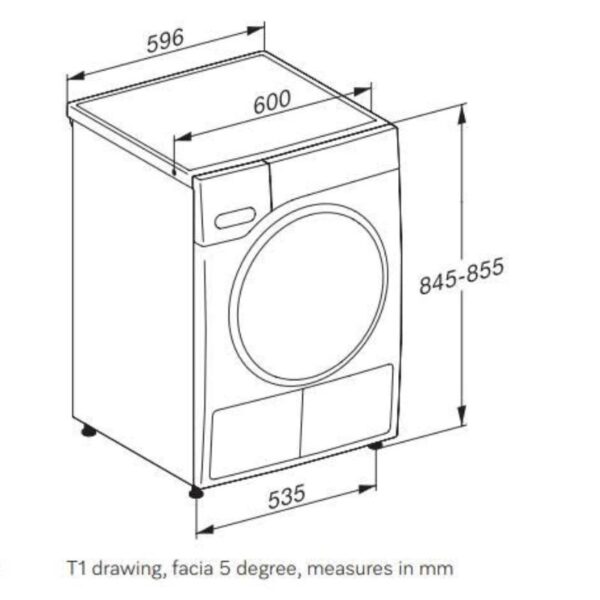 kich thuoc may say miele twd640wp ecospeed9kg