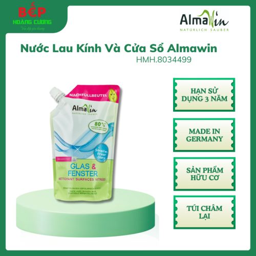 Almawin HMH.8034499 Nước Lau Kính Hữu Cơ – 500ml – Làm Sạch Hiệu Quả, Sáng Bóng, Không Gây Kích Ứng
