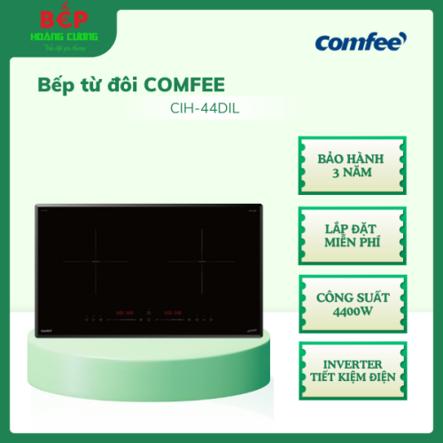 Bếp từ Comfee CIH-44DIL – Công nghệ Inverter tiết kiệm điện, Công Suất 4400W