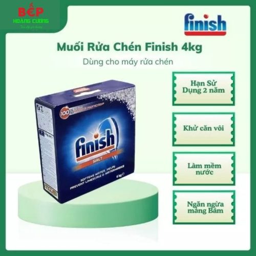 Finish – Muối Hộp 4kg chuyên dụng cho máy rửa bát