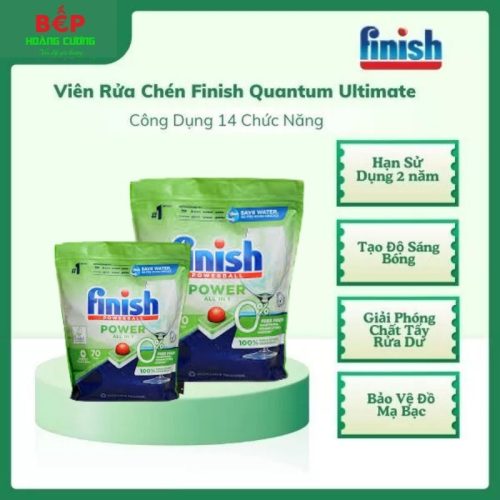 Finish Ultimate Plus Túi 85 Viên Hương Chanh – Viên rửa chén All in One