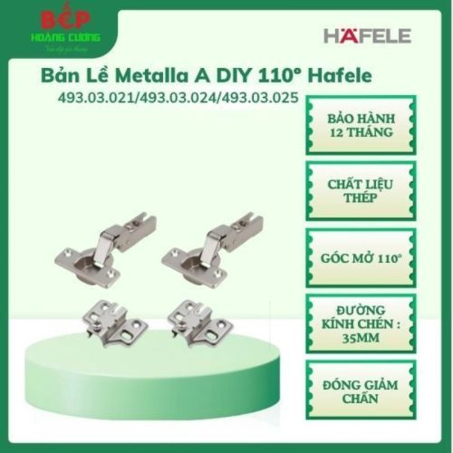 Hafele 493.03.024 Bản Lề Metalla A DIY 110º