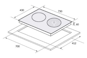 Bếp từ kết hợp hồng ngoại đôi Eurosun EU-TE509Max 2 kich thuoc bep tu ket hop hong ngoai doi eurosun eu te509max