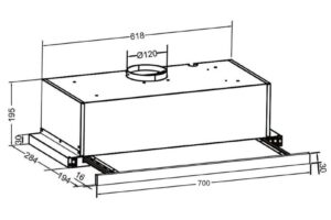 Máy hút mùi Eurosun EH-70AF68B 5 kich thuoc may hut mui eurosun eh 70af68b