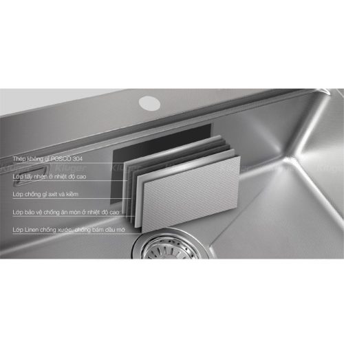 Kluger KH8050FS Plus – Chậu rửa bát Inox 304 POSCO – Bề mặt Linen kháng xước – Ép khuôn liền khối 14 sg 11134275 821fg mgj29jwbsc9733