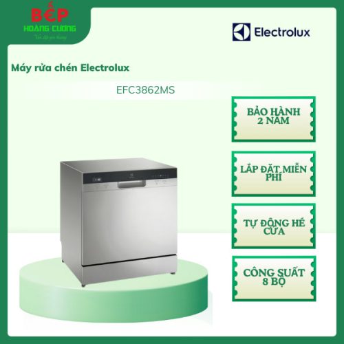 Máy rửa chén Electrolux EFC3862MS - Công suất 8 bộ, bảo hành 2 năm tại nhà
