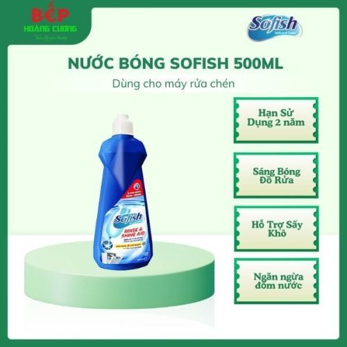 Sofish Nước trợ xả máy rửa bát - Làm bóng, khô nhanh, không để vệt nước - Hàng chính hãng