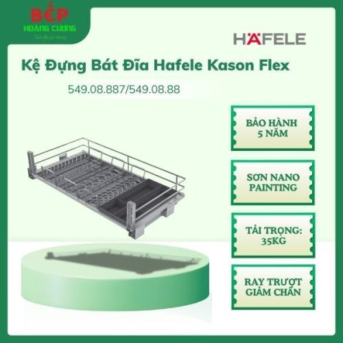 Kệ Đựng Bát Đĩa Hafele Kason Flex 900mm 549.08.888, inox 304