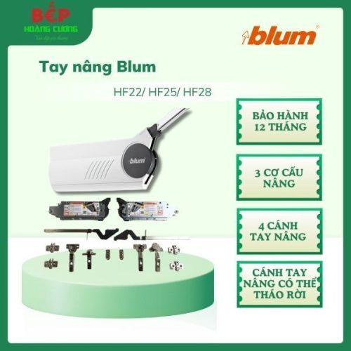 Tay nâng Blum HF22 – càng 3500 cho cánh tủ rộng 600–700mm