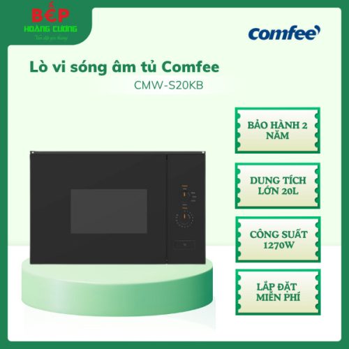 Lò vi sóng Comfee CMW-S20KB, Dung tích 20 Lít, Bảo hành 2 năm