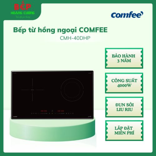 Bếp điện từ Comfee CMH-40DHP, Công Suất 4000W, Đun sôi liu riu