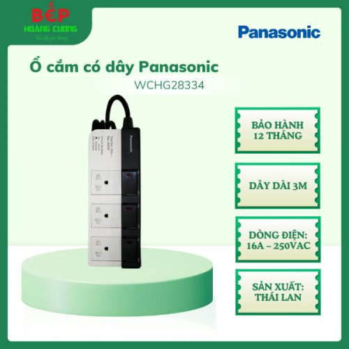 Ổ cắm có dây Panasonic WCHG28334, Sản xuất tại Thái Lan