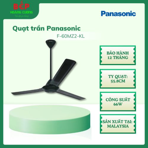 Quạt trần Panasonic F-60MZ2-KL, Ty dài 55.8cm, Bảo hành 12 tháng