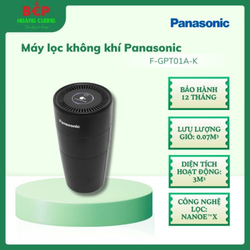 Máy lọc không khí Panasonic F-GPT01A-K, Dùng cho ô tô, Bảo hành 12 tháng