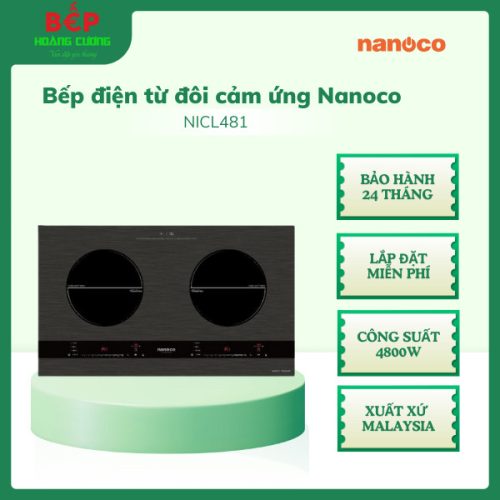 Bếp từ Nanoco NICL481, Xuất xứ Thái Lan, Bảo hành 12 tháng
