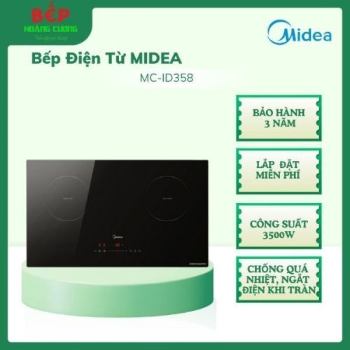 BẾP TỪ MIDEA MC-ID358, Chống quá nhiệt, ngắt điện khi tràn