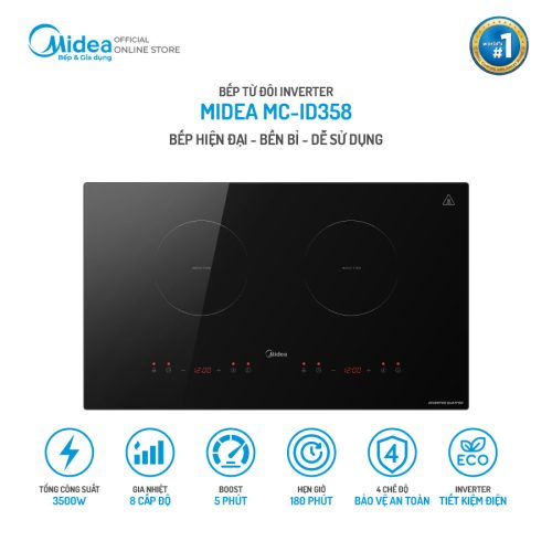 BẾP TỪ MIDEA MC-ID358, Chống quá nhiệt, ngắt điện khi tràn 9 vn 11134207 7ras8 mclj35v93gd8ce