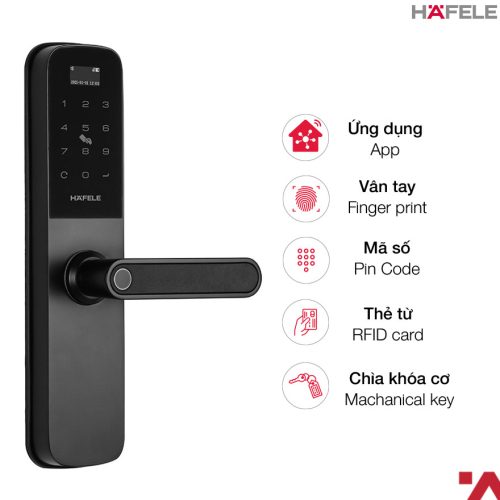 Hafele Khóa Điện Tử DL6100 912.20.582 – Cửa Mở Xoay – Vân Tay, Mật Khẩu, Thẻ Từ – Hợp Kim Nhôm 12 vn 11134207 7ras8 mde3qamqbwd83e