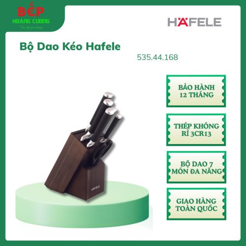 Bộ Dao Kéo HS-K7X Hafele 535.44.168, Lưỡi dao bằng thép không rỉ 3CR13, Bảo hành 1 Năm