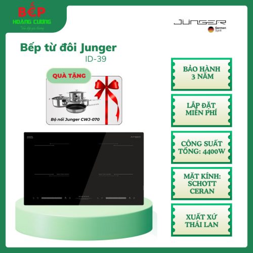 Junger ID-39 Bếp Đôi Cao Cấp – Thiết Kế Tinh Tế – Tính Năng Ưu Việt – Nhập Khẩu Chính Hãng