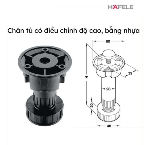 Hafele Chân Tủ Nhựa 637.45.326 – Cao 100mm – Có Thể Điều Chỉnh Độ Cao – Màu Đen Bền Đẹp 8 vn 11134207 820l4 mfxo4ui7frij03