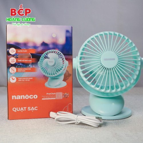 Quạt sạc Nanoco NRF5210G - Chất liệu Nhựa ABS - 3/4 cấp độ gió 11 vn 11134207 820l4 mg5x467hdbf266