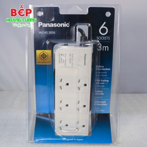 Ổ cắm có dây Panasonic WCHG2836, 3 ổ cắm 3 chấu, Dây điện dài 3 mét, Bảo hành 12 tháng 13 vn 11134207 820l4 mg607evg7nre20