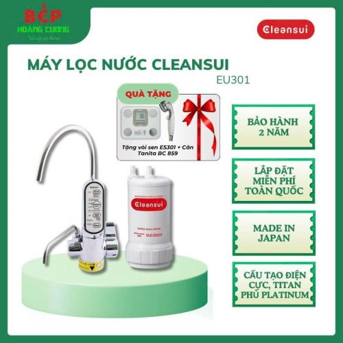 Máy Lọc Nước Điện Giải Ion Kiềm Cleansui EU301 – Công Nghệ Lọc Nhật Bản – Lắp đặt miễn phí