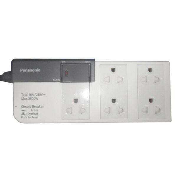 Ổ cắm có dây Panasonic WCHG28352, 5 ổ cắm, 1 công tắc, dây dài 3m 10 Ổ cắm có dây Panasonic WCHG28352, 5 ổ cắm, 1 công tắc, dây dài 3m - Ảnh 8