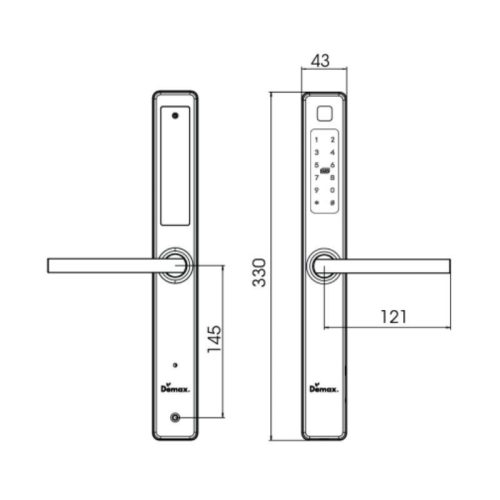 Khóa Điện Tử Demax SL-C102 AG Không Có App Wifi, bảo hành 3 năm tại nhà, xuất Xứ Malaysia 9 vn 11134275 7ras8 mcftxuavxpwj21