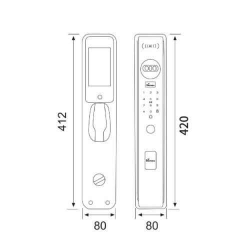 Khóa Điện Tử Demax EL 912 MB Không có Remote, Cảm biên sinh trắc học 9 vn 11134275 7ras8 mcftxubpwgg5f0