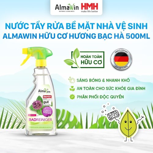 Almawin HMH.8032500 Nước Tẩy Rửa Nhà Vệ Sinh Hữu Cơ – Hương Bạc Hà Tự Nhiên – Làm Sạch, Khử Mùi, Bảo Vệ Da Tay 9 vn 11134275 7ras8 md5sh9p2yzzh72
