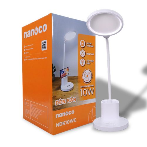 Đèn Bàn LED Nanoco NDK10WC, Công suất 10W, nhựa ABS cao cấp, Điều chỉnh 3 màu ánh sáng 13 vn 11134275 7ras8 mdv5tzen5tiq83