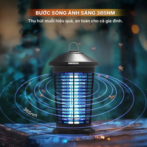 Đèn bắt muỗi Nanoco NML18B1, Thu hút muỗi bằng đèn UV, Diện tích sử dụng 100m² 13 vn 11134275 7ras8 mdv5tzexb0npf3