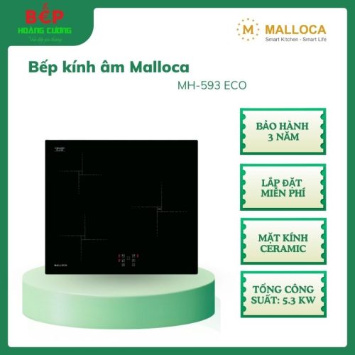 Bếp Từ Âm 3 Vùng Nấu Malloca MIH 593 ECO