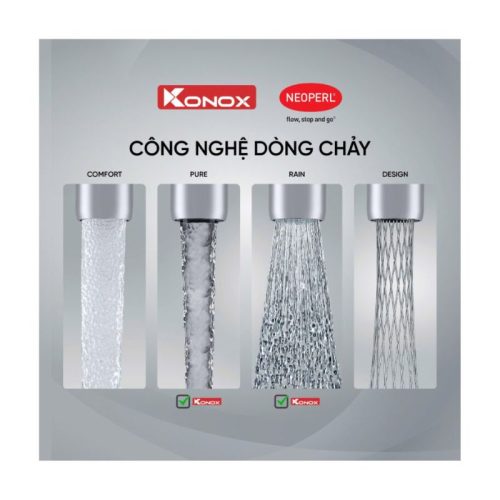 Vòi rửa bát dây rút Lasi Chrome 10 Công nghệ vòi rửa bát dây rút Lasi Chrome