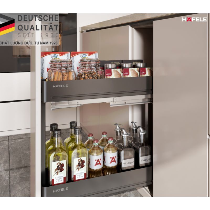 Kệ đựng gia vị Hafele 545.14.321 4 Thực tế kệ đựng gia vị Hafele 545.14.321