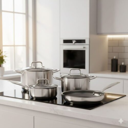 Ảnh bộ nồi chảo GrandX GX605 Noble